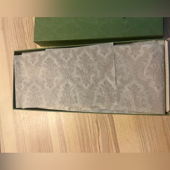 Gucci G cut suede slides in light blue (salvy green) - Picture 4 of 13